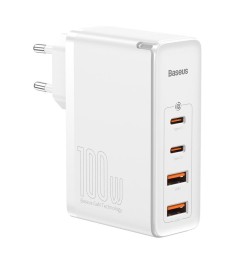 СЗУ-адаптер Baseus GaN2 Pro 100W (2Type-C / 2USB) (Белый) CCGAN2P-L02