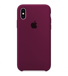Силиконовый чехол Original Case Apple iPhone X / XS (57) Marsala