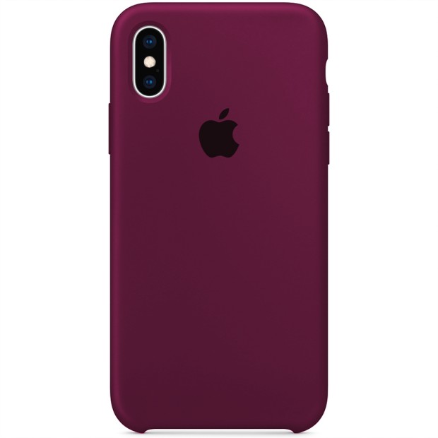 Силиконовый чехол Original Case Apple iPhone X / XS (57) Marsala