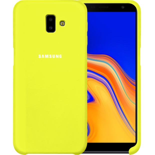 Силикон Original Case Samsung Galaxy J6 Plus (2018) J610 (Лимонный)