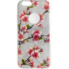 Силикон Glitter Apple iPhone 6 / 6s (Sakura)