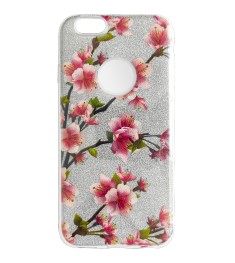 Силікон Glitter Apple iPhone 6 / 6s (Sakura)