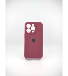 Силикон Original RoundCam Case Apple iPhone 14 Pro (57) Marsala