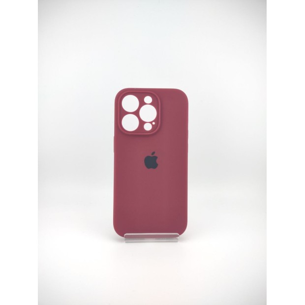 Силикон Original RoundCam Case Apple iPhone 14 Pro (57) Marsala