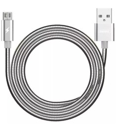 USB-кабель Remax Zink Serpent RC-080m (MicroUSB) (Стальной)