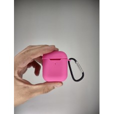 Чехол для наушников Full Silicone Case Apple AirPods 1 / 2 (31) Barbie Pink