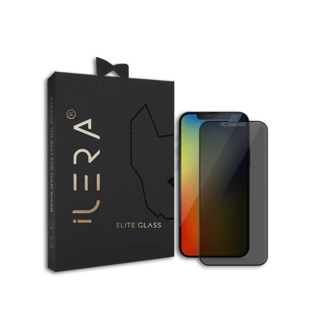 Защитное стекло iLera DeLuxe Incognito Apple iPhone 16 Pro (Black)