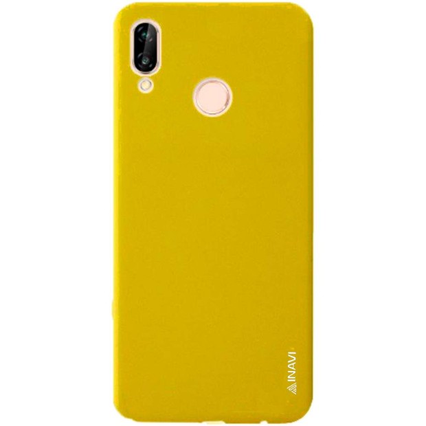 Силиконовый чехол iNavi Color Huawei P20 Lite (жёлтый)