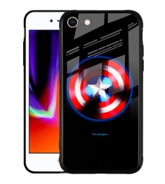 Накладка Luminous Glass Case Apple iPhone 7 / 8 (Captain America)