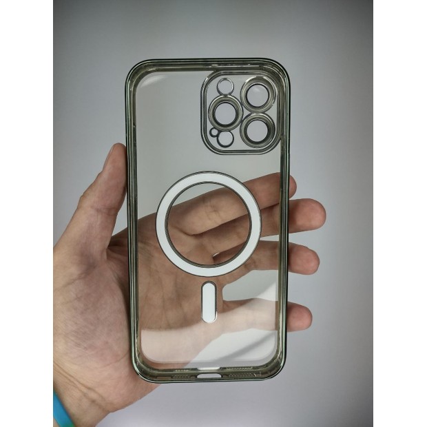 Чехол UMKU Shining with MagSafe Apple iPhone 13 Pro Max (Dark Green)