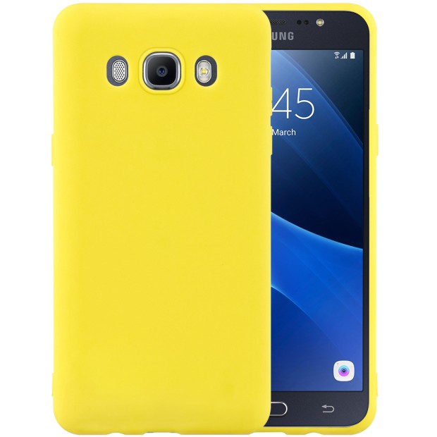 Чехол Силикон iNavi Color для Samsung Galaxy J7 (2016) J710 (желтый)
