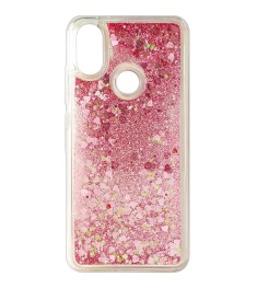 Силикон Liquid Fashion Xiaomi Mi A2 / Mi6x (Pink Hearts)