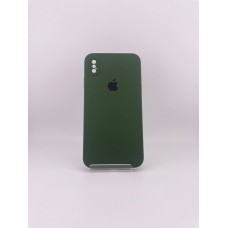 Силикон Original Square RoundCam Case Apple iPhone XS Max (73) Forest Green