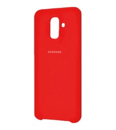 Силиконовый чехол Original Case Samsung Galaxy A6 Plus (2018) A605 (Красный)
