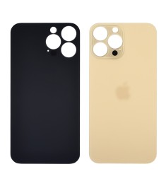 Заднее стекло корпуса для Apple iPhone 13 Pro Max Gold (золотистое) (Big hole)