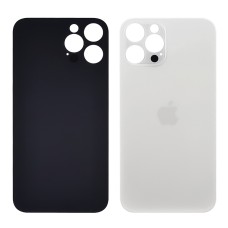 Заднее стекло корпуса для Apple iPhone 13 Pro Starlight (белое) (Big hole) Original