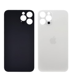 Заднее стекло корпуса для Apple iPhone 13 Pro Starlight (белое) (Big hole) Origi..