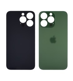 Заднее стекло корпуса для Apple iPhone 13 Pro Alpine Green (зелёное) (Big hole)