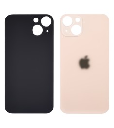 Заднее стекло корпуса для Apple iPhone 13 Pink (розовое) (Big hole)