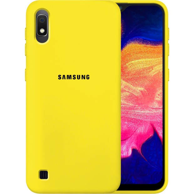 Силикон Original 360 Case Logo Samsung Galaxy A10 / M10 (2019) (Жёлтый)