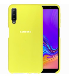 Силикон Original Case HQ Samsung Galaxy A7 (2018) A750 (Лимонный)