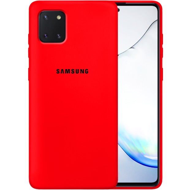 Силикон Original Case Samsung Galaxy Note 10 Lite (Красный)