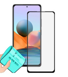 Защитное стекло Ceramic для Xiaomi Redmi Note 10 Pro / Note 10 Pro (Чёрный)