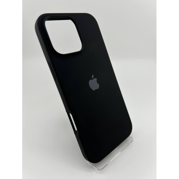 Силикон Original Round Case Apple iPhone 16 Pro Max (07) Black