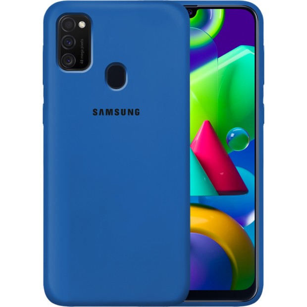 Силикон Original Case Samsung Galaxy M21 (2020) (Кобальт)