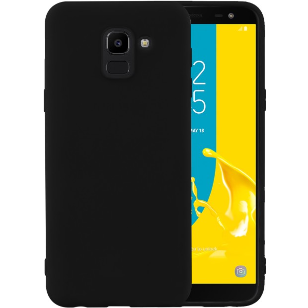 Силиконовый чехол iNavi Color Samsung Galaxy J6 (2018) J600 (чёрный)