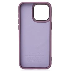 Накладка Beats Leather Textured MagSafe Apple iPhone 13 Pro Max (Deep Purple)