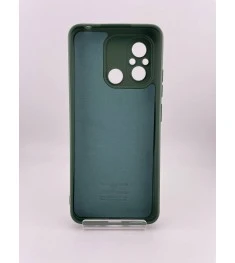 Силіконовий чохол Original Xiaomi Redmi 12C  /  11A (ShutCam) (Темно-зелений)