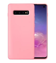 Силіконовий оригінальний чохол 360 для Samsung Galaxy S10 Plus (Рожевий)