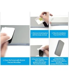 Захисне скло 5D Blueo  /  Welement HD для Apple iPhone 12  /  12 Pro Чорне