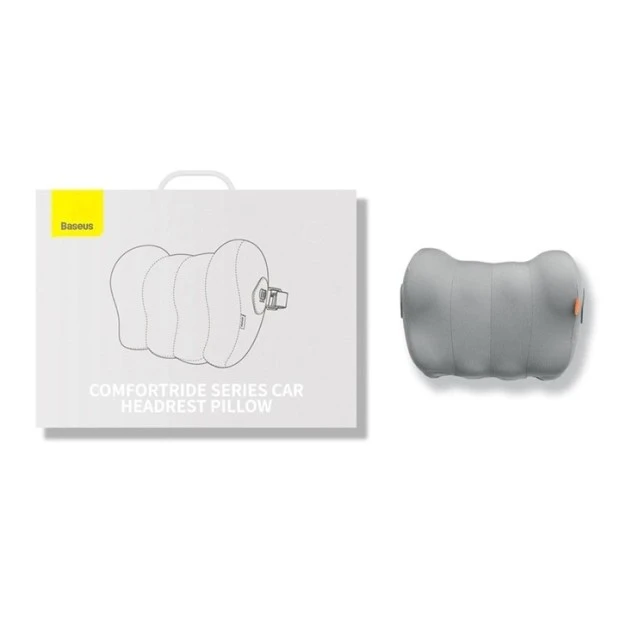 Подушка Baseus серії ComfortRide для підголівника автомобіля (Сіра) CNYZ000013
