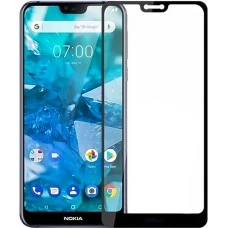 Захисне скло 5D Standard Nokia 7.1 Чорне