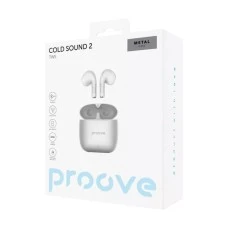 Бездротові навушники-гарнітура вкладиші Proove Cold Sound 2 (Сріблясті / Білі) TWCS20010006
