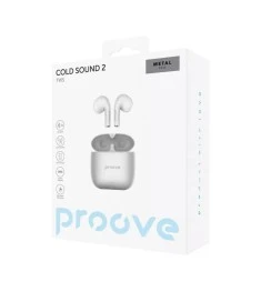 Беспроводные наушники-гарнитура вкладыши Proove Cold Sound 2 (Silver/White) TWCS..