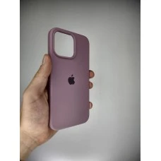Силикон Original Round Case Apple iPhone 14 Pro Max (01) Bilberry