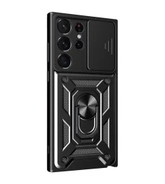 Чохол-книжка Ring Serge Armor Case Samsung Galaxy S25 Ultra (ShutCam) (Чорний)