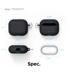 Чохол для навушників Full Silicone Case with Microfiber Apple AirPods (02) Ultra..