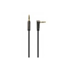Кабель AUX Cablexpert CCAP-444L-6 Angled (3.5мм - 3.5мм) (1.8м) (Чорний)