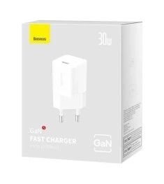 СЗУ-адаптер Baseus Cube 30W (1USB / 1Type-C) (Белый) P10111404213-00