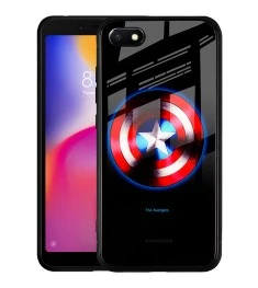 Накладка Luminous Glass Case Xiaomi Redmi 6A (Captain America)