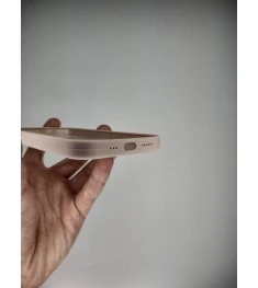 Силіконовий оригінальний чохол RoundCam для Apple iPhone 13 (08) рожевий пісок.