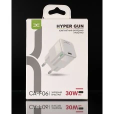 СЗП-адаптер DC CA-F06 GaN 30W (1Type-C) (Білий) D