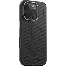 Накладка Blueo Bi-Texture Air Aramid Fiber MagSafe Apple iPhone 16 Plus (Black/Grey)