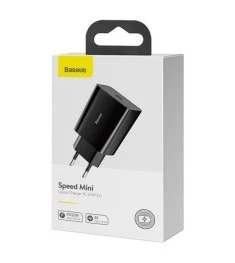 Baseus Speed Mini Quick Charger 20W PD EU (1Type-C) (Black) CCFS-SN01