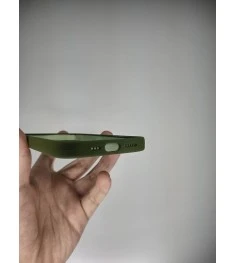 Силіконовий оригінальний чохол круглої форми для Apple iPhone 13 Pro (46) Темно-..