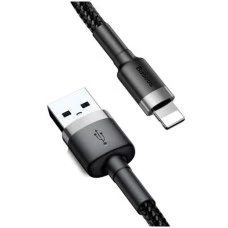 USB-кабель Baseus Cafule 2A (3м) (Lightning) (чорний) CALKLF-RG1
